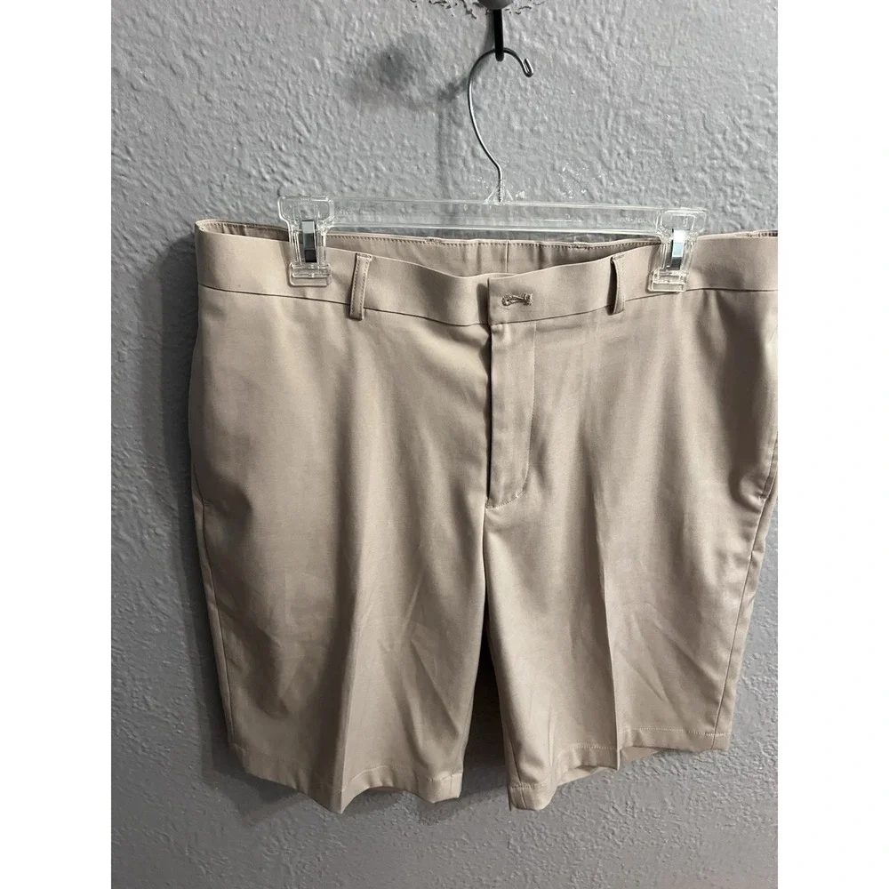 Slazenger Golf Shorts Mens Size 36 Beige‎ Pockets 10.Inseam